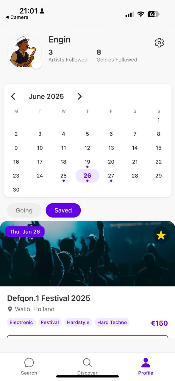 Personal event calendar